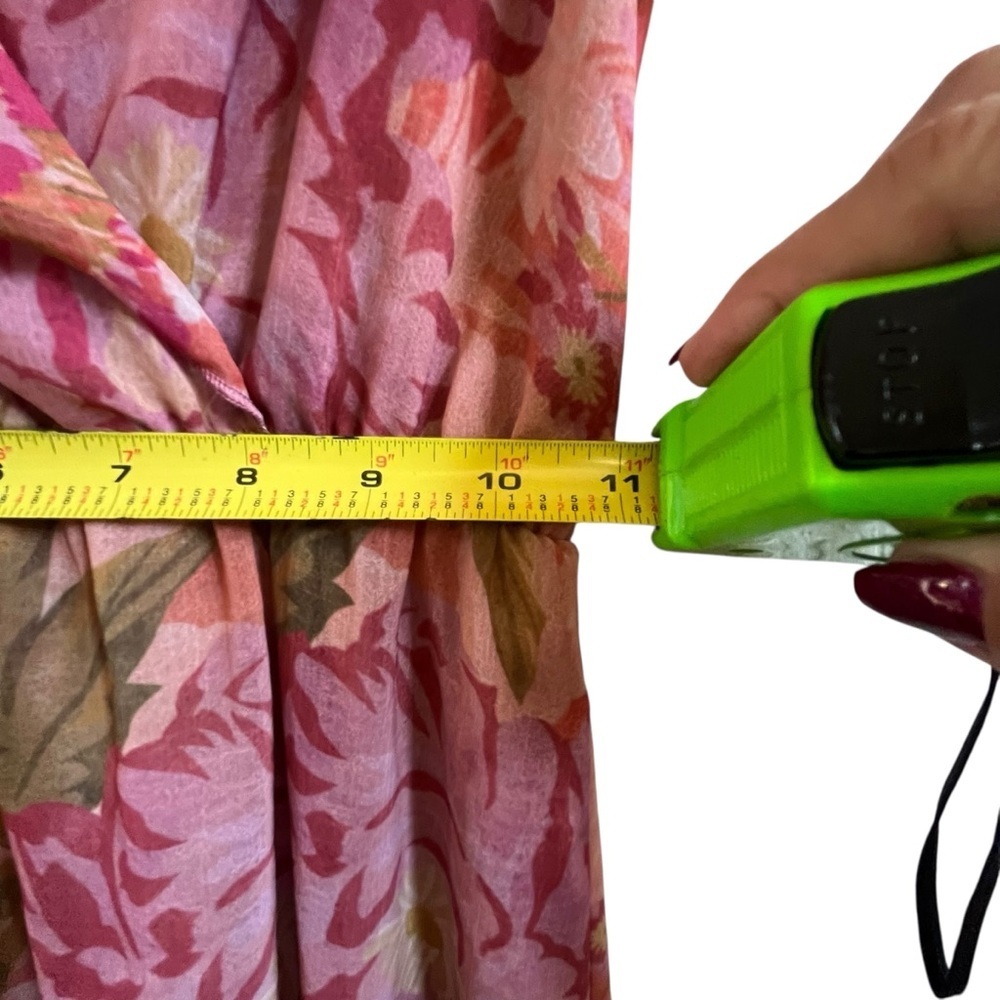 Show Me Your MuMu Verity Pink Floral Garden Party High Low Midi Dress SZ XS - Picture 5 of 14